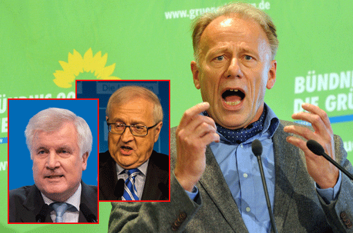Auch Grünen-Spitzenkandidat für die Bundestagswahl Jürgen Trittin lästerte über die schwarz-gelbe Koalition. In Landshut sagte er: &bdquo;Wenn sich Union und FDP für bürgerlich halten, dann ist das ungefähr so wahrhaftig wie die Dissertation von Karl-Theodor zu Guttenberg, dem Felix Krull aus Oberfranken.&ldquo; Damit spielt Trittin auf Thomas Manns Roman "Bekenntnisse des Hochstaplers Felix Krull" an (erschienen 1954).