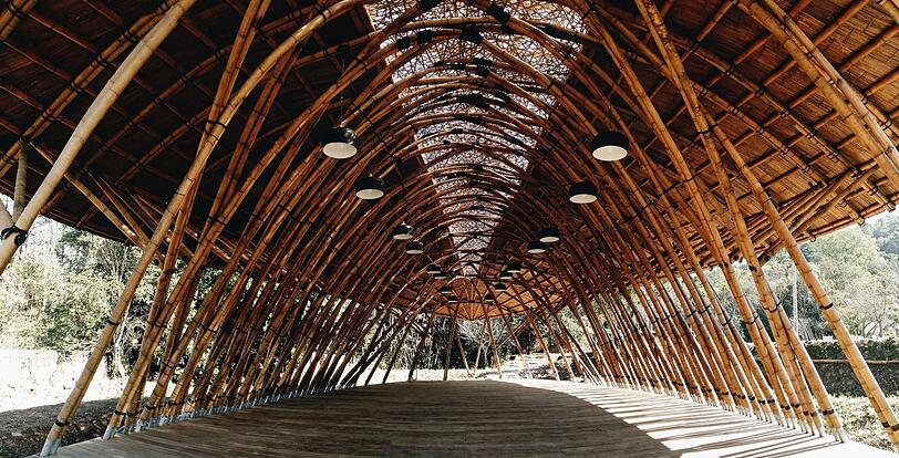 Auch alte Bautraditionen wurden wiederbelebt - etwa mit dem Butterfly Bambus-Pavillons in Nantou.
