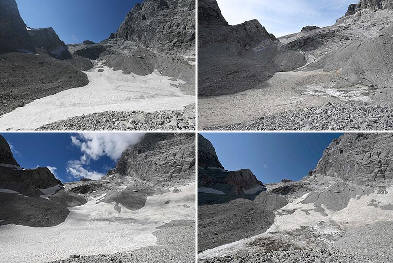 Saharastaub hatte vor allem im Sommer 2022 das Eis dunkler aussehen lassen. (Archivbild)