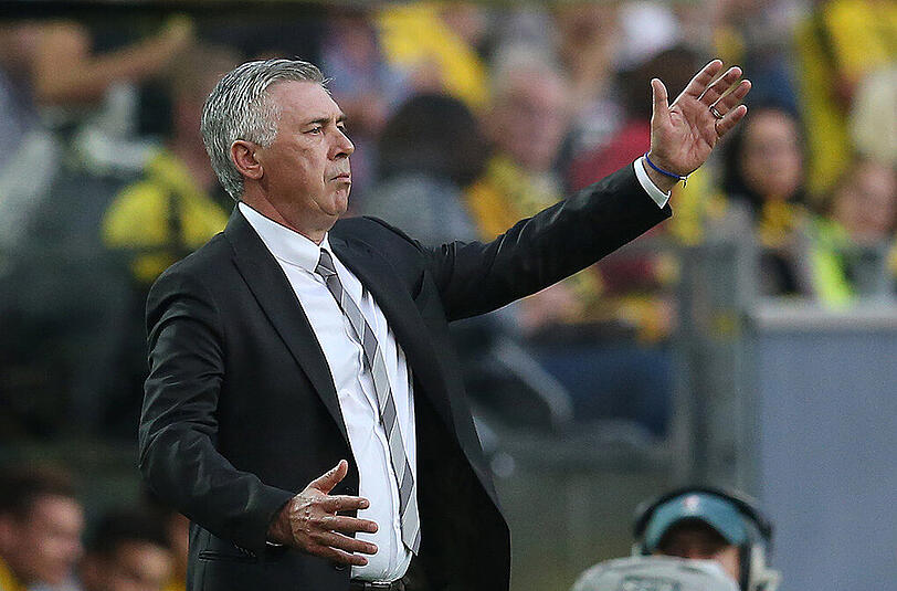 Nicht immer ruhig: Carlo Ancelotti macht auch schonmal den ein oder anderen Witz in der Kabine.