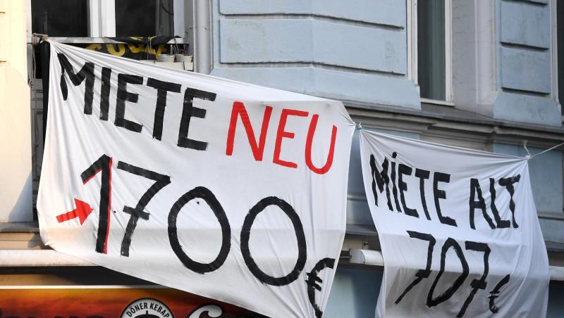 Protest gegen Mietensteigerung in Berlin. Protest gegen Mietensteigerung in Berlin.