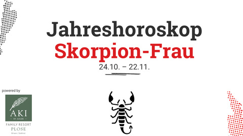 Das Jahreshoroskop 2025 für die Skorpion-Frau.