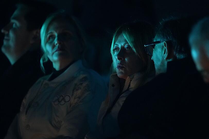 Italiens Ministerpr&auml;sidentin Giorgia Meloni und IOC-Pr&auml;sidentin Kirsty Coventry