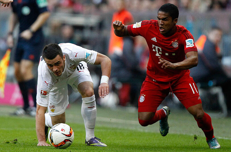 Der Brasilianer Douglas Costa konnte bisher auf dem Flügel der Bayern überzeugen - gegen die Hertha fällt er aber aus.
