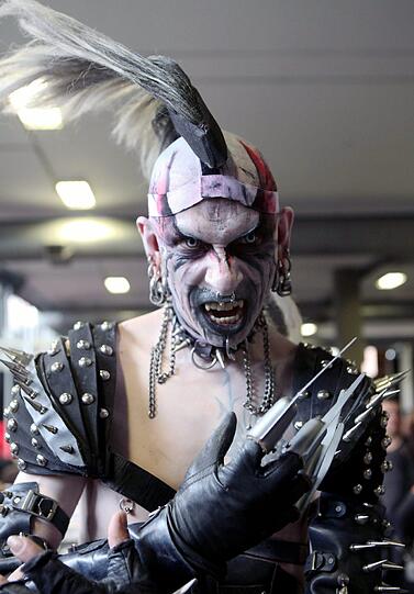 Auf der "Tattoo Convention" in Medellin konnten die Besucher wieder atemberaubende Körperkunst bestaunen.
