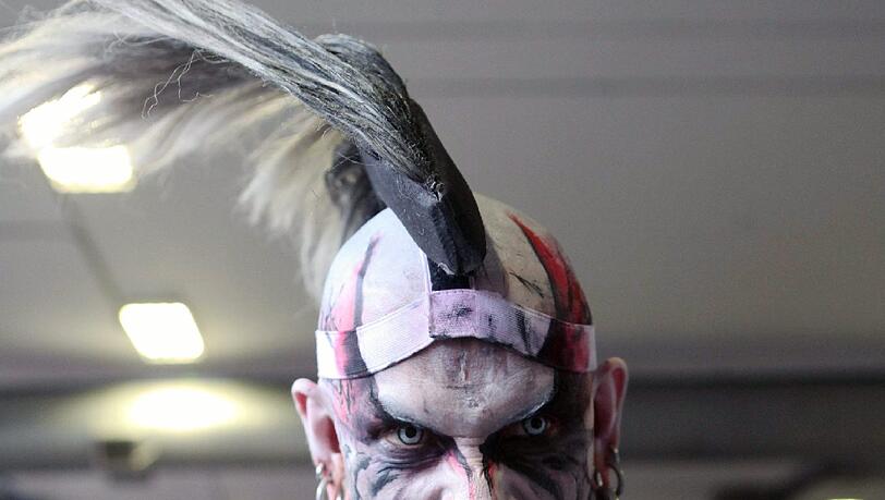 Auf der "Tattoo Convention" in Medellin konnten die Besucher wieder atemberaubende Körperkunst bestaunen.