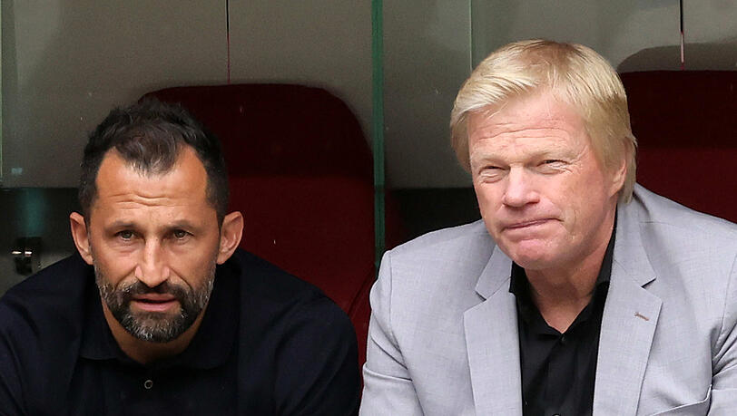 Sportvorstand Hasan Salihamidzic (l.) und Vorstandsboss Oliver Kahn.