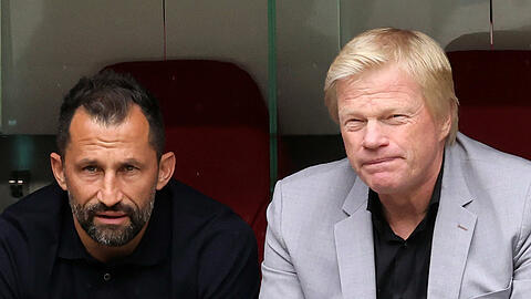 Sportvorstand Hasan Salihamidzic (l.) und Vorstandsboss Oliver Kahn.