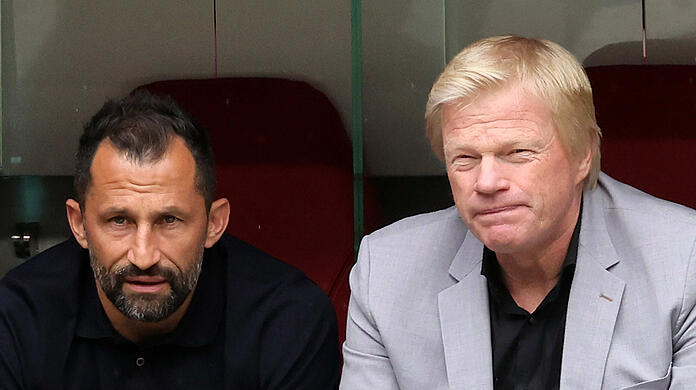 Sportvorstand Hasan Salihamidzic (l.) und Vorstandsboss Oliver Kahn.