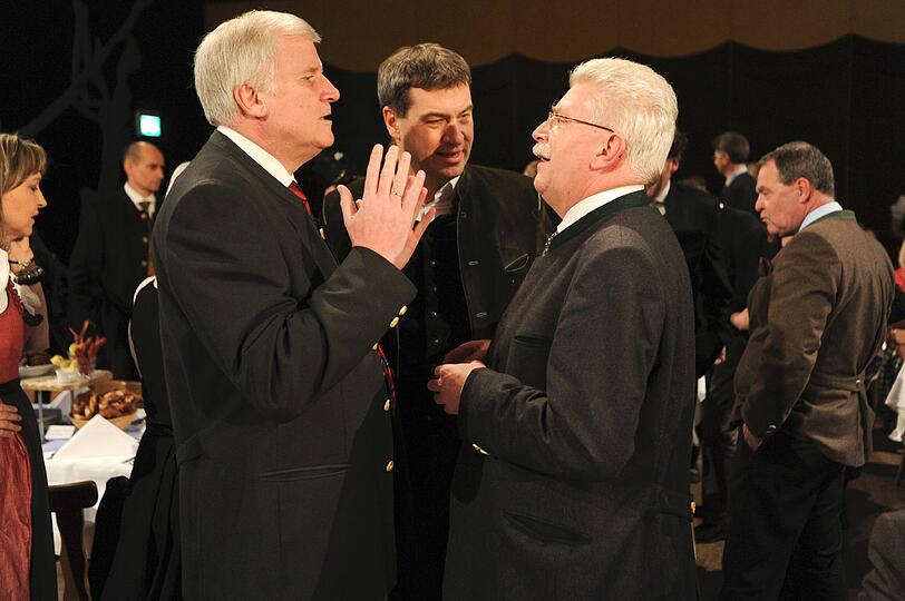 Ministerpräsident Horst Seehofer, Markus Söder, Martin Zeil Salvatorprobe