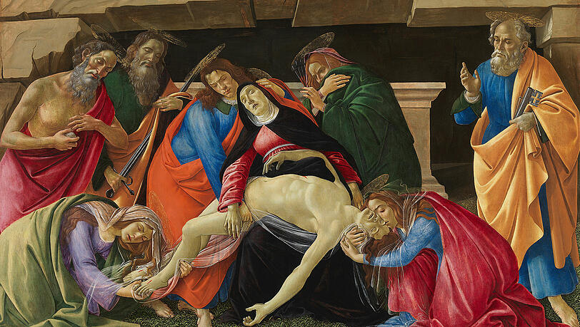 Ein kurzer Blick darauf, dann wieder im Depot: Sandro Botticellis "Beweinung Christi". Ein kurzer Blick darauf, dann wieder im Depot: Sandro Botticellis "Beweinung Christi".