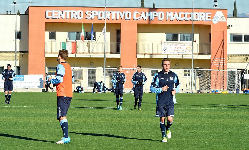 Die Löwen im Trainingslager in Brescia.
