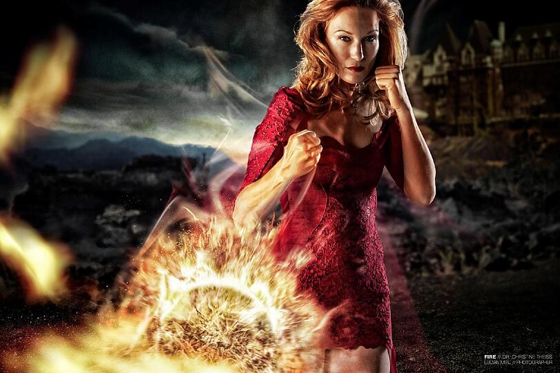 Das Fotoshooting von Christine Theiss: Das Element Feuer