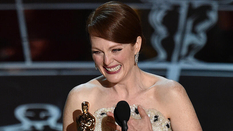 Die Stunde ihres größten Erfolgs: Julianne Moore bei der Oscar-Verleihung 2015 Die Stunde ihres größten Erfolgs: Julianne Moore bei der Oscar-Verleihung 2015