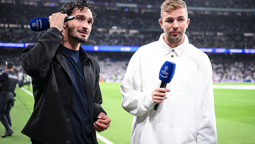 Die Prime-Video Experten Mats Hummels (l.) und Christoph Kramer.