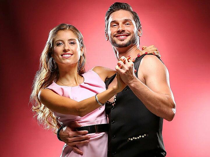 Cathy Fischer mit ihrem professionellen Tanzpartner Marius Iepure