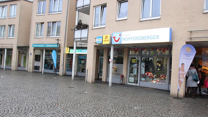 Das Geschäft an der Josef-Frankl-Straße: Der Überfall auf ihn ist missglückt.