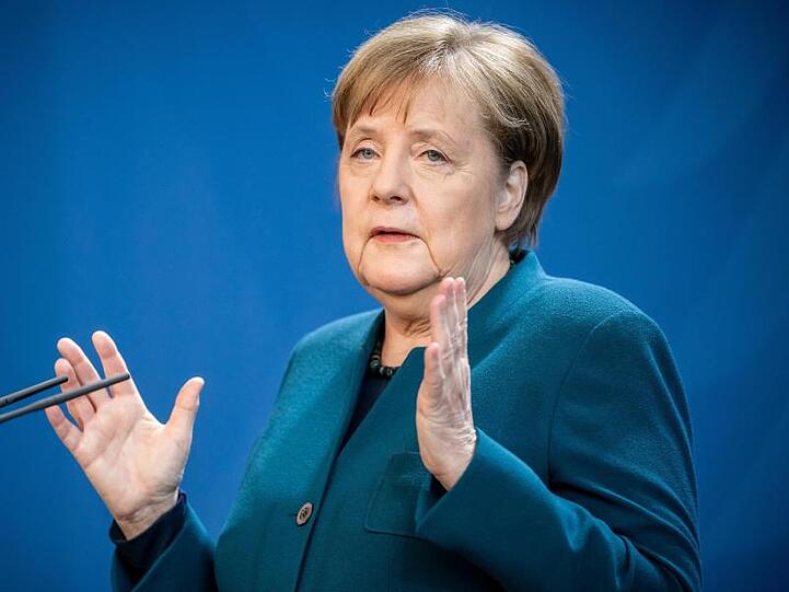 Bundeskanzlerin Merkel sieht in Sachen Corona-Krise einen "Hoffnungsschimmer".