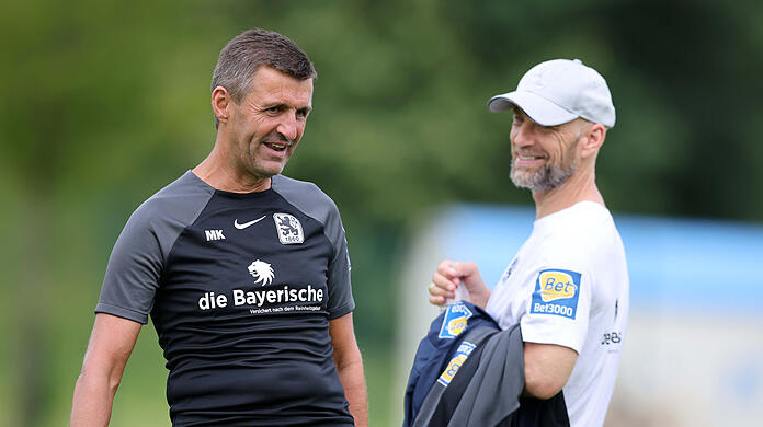 Nehmen einen weiteren Offensivspieler unter die Lupe: Michael Köllner (l.) und Günther Gorenzel.