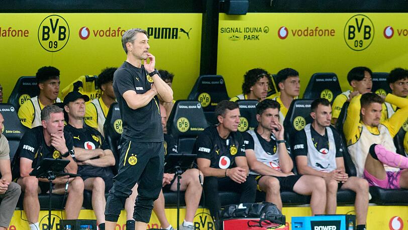 BVB-Coach Niko Kovač hat vor dem Pflichtspielauftakt kaum Personalsorgen. (Archivbild) BVB-Coach Niko Kovač hat vor dem Pflichtspielauftakt kaum Personalsorgen. (Archivbild)