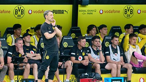 BVB-Coach Niko Kovač hat vor dem Pflichtspielauftakt kaum Personalsorgen. (Archivbild)