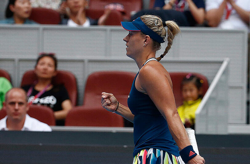 Angelique Kerber steht nach einem Stotterstart in der zweiten Runde.