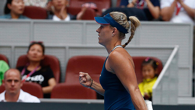 Angelique Kerber steht nach einem Stotterstart in der zweiten Runde. Angelique Kerber steht nach einem Stotterstart in der zweiten Runde.