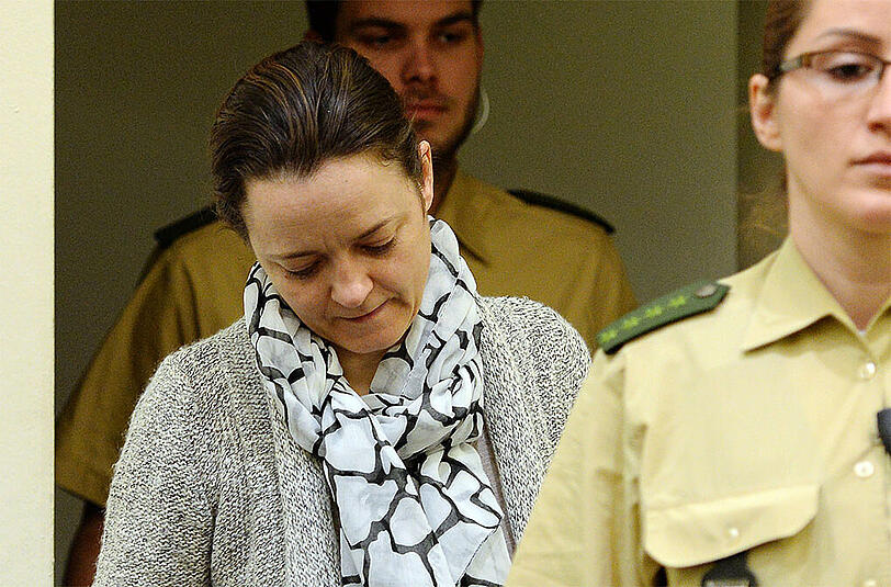 Die Angeklagte Beate Zschäpe.