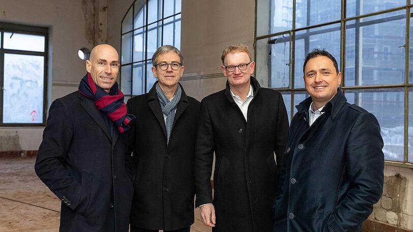 Das Projektteam für das neue Quartier um die Kuvertfabrik.