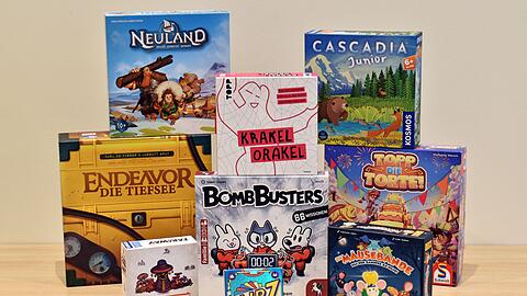Die nominierten Spiele der Auszeichnungen "Spiel des Jahres", "Kennerspiel des Jahres" und "Kinderspiel des Jahres" für das Jahr 2025.