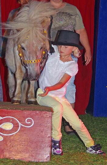 Auch ein kleines Pony war beim Kinderzirkus schon dabei.