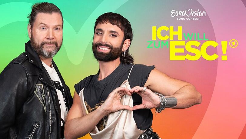 Rea Garvey (l.) und Conchita Wurst gehen in "Ich will zum ESC!" auf Talentsuche.