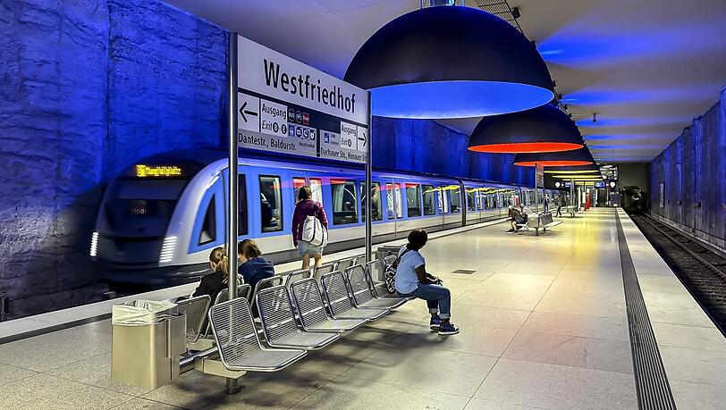 Gilt das Deutschlandticket hier bald nicht mehr? Blick in den U-Bahnhof Westfriedhof.