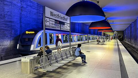 Gilt das Deutschlandticket hier bald nicht mehr? Blick in den U-Bahnhof Westfriedhof.
