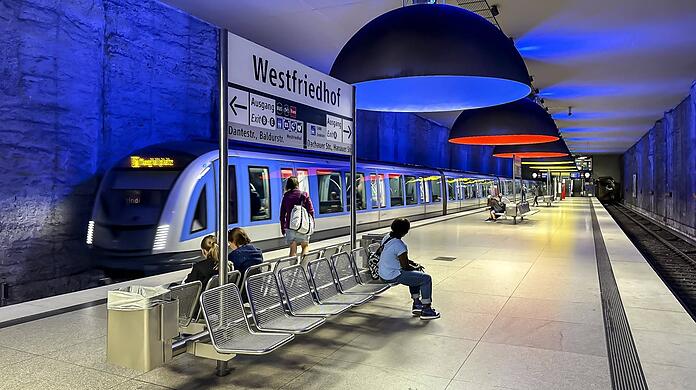 Gilt das Deutschlandticket hier bald nicht mehr? Blick in den U-Bahnhof Westfriedhof.