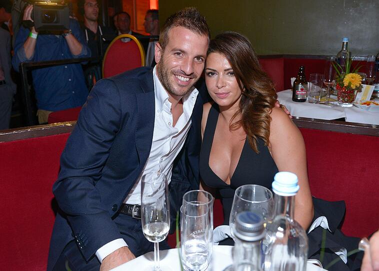 Haben Spaß zusammen: Sabia Boulahrouz und Rafael van der Vaart