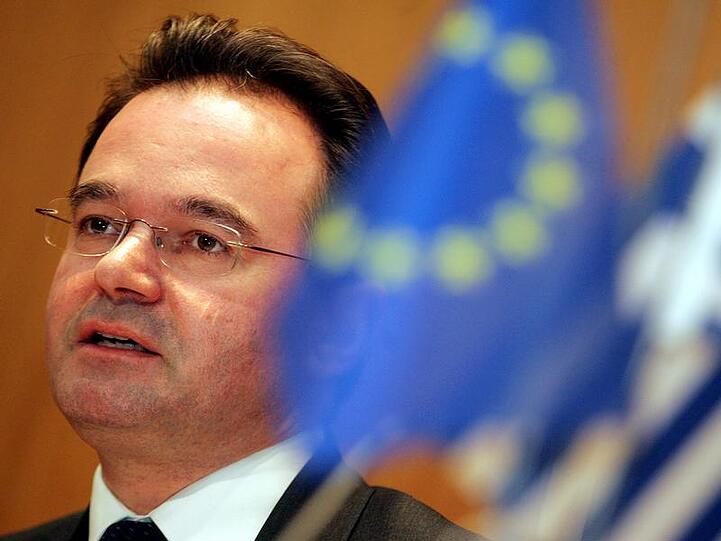 Griechenlands Finanzminister George Papakonstantin