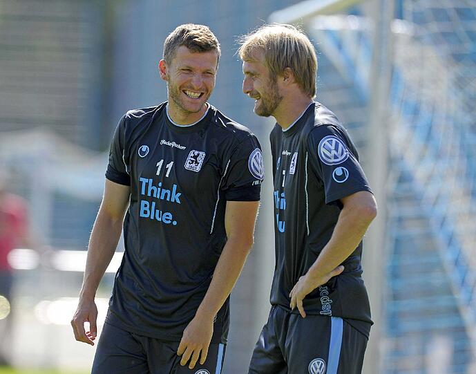 Daniel Bierofka und Benny Lauth sind schon jetzt kickende Löwen-Legenden. Bierofka spielte von 2000 bis 2002 und seit 2007 wieder bei 1860, Lauth kam 2008 zurück.
