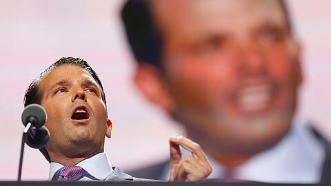 Donald Trump Jr. spricht während des Republikaner-Kongresses in Cleveland.