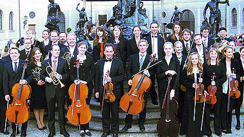 Die Jungen Münchner Symphoniker spielen an der Residenz.