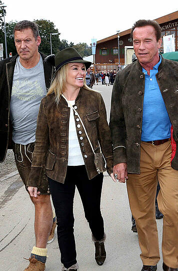 Wiesn 2014: Arnold Schwarzenegger und Ralf Möller auf dem Oktoberfest - Die Bilder.