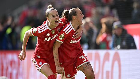Kapit&auml;nin Giulia Gwinn (l) und Elfer-Torsch&uuml;tzin Georgia Stanway sind nur zwei von etlichen Bayern-Stars.