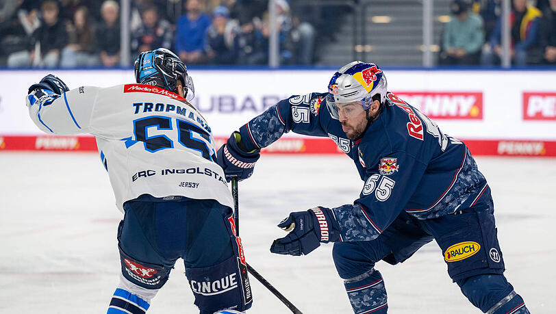 Edwin Tropmann im Zweikampf mit Fabio Wagner. (Archivbild)
