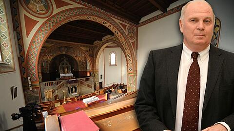 Die Anstaltskirche. Sonntags nimmt Uli Hoeneß an den Gottesdiensten teil. Weitere Bilder? Bitte weiterklicken.