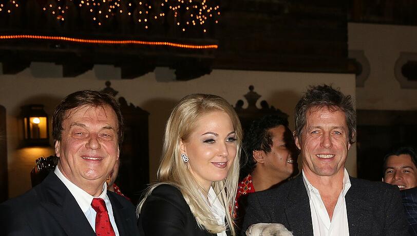 Michael Aufhauser, Kathrin Glock und Hugh Grant Michael Aufhauser, Kathrin Glock und Hugh Grant