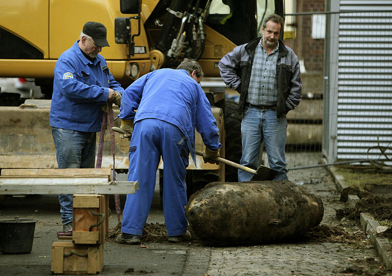 Eine ähnliche Bombe aus dem 2. Weltkrieg wurde aus der Donau gefischt (Archivbild)