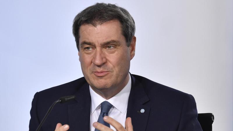 Markus Söder, Ministerpräsident von Bayern, spricht bei einer Pressekonferenz. Foto: John Macdougall/AFP/POOL/dpa Markus Söder, Ministerpräsident von Bayern, spricht bei einer Pressekonferenz. Foto: John Macdougall/AFP/POOL/dpa