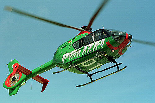Mit einem Hubschrauber wurde der Tote abtransportiert