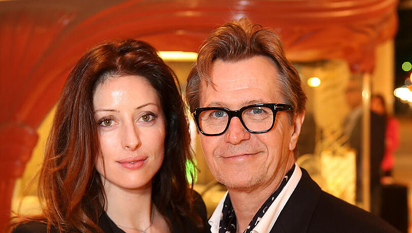 Bessere Zeiten: Gary Oldman und Alexandra Edenborough bei einer Premiere Bessere Zeiten: Gary Oldman und Alexandra Edenborough bei einer Premiere