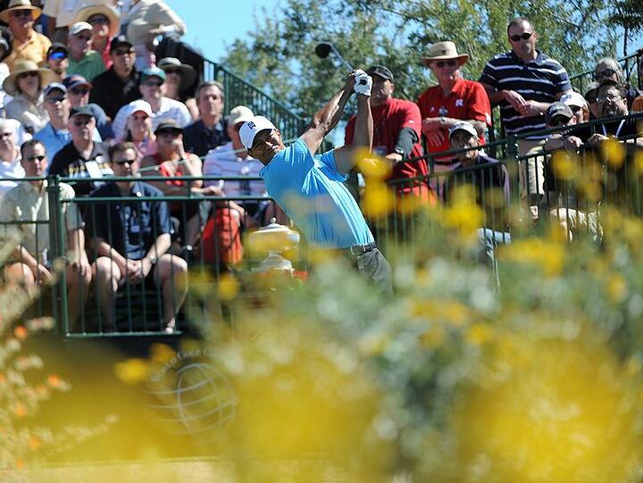 Kurzes Comeback: Golf-Superstar Tiger Woods.